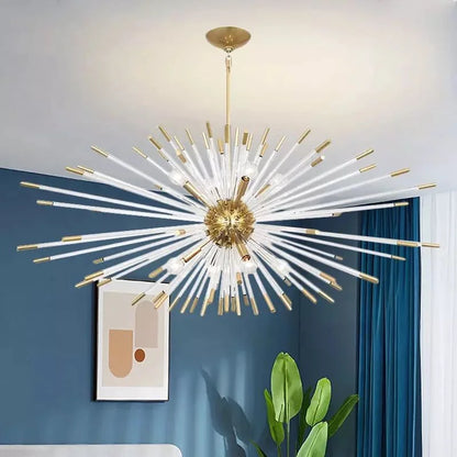 DecorBites™ Crystal Dandelion LED Chandelier for Luxury Indoor Decor
