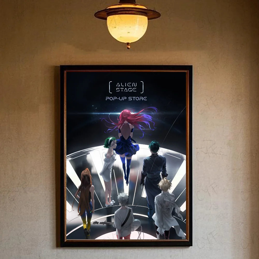 Alien Stage Anime Ivan Till Anime Poster Waterproof Wall Art High Quality Print Posters For Living Bedroom Retro Room Decor Gift