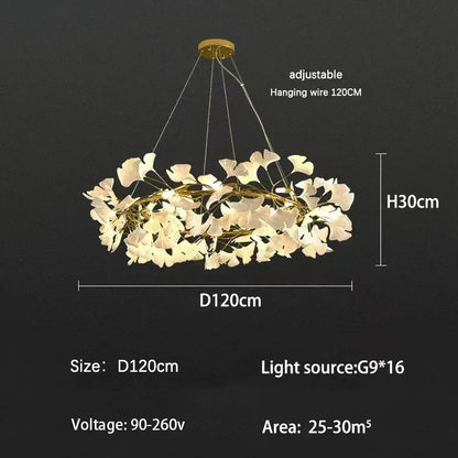 Decorbites™ Ginkgo-Blatt-LED-Deckenleuchter - Modernes nordisches Design für die Hausdekoration