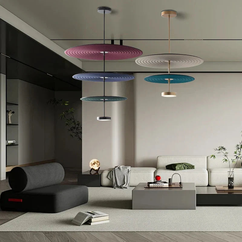 Decorbites™ Baumwollrunde LED-Hängeleuchten Grün Rot Kunstdekoration Büros Schlafzimmer