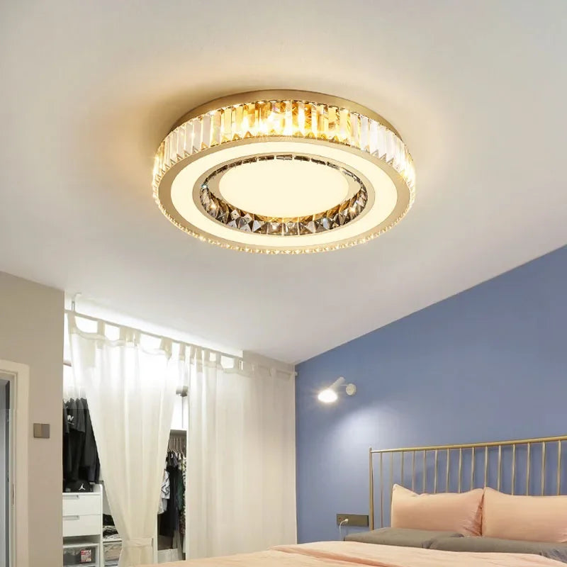 Gold Double Layer Chandelier