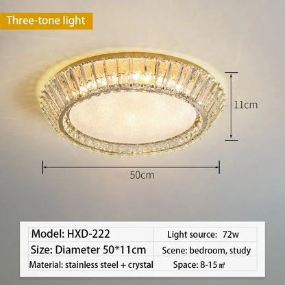 Decorbites™ Gold-Kristallglas-LED-Deckenleuchte für Ess- und Wohnzimmer