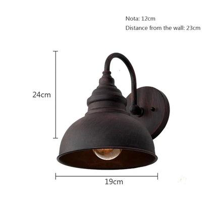 Decorbites™ Industrielle LED-Außen-Wandlampe wasserdicht für Retro-Patio, Wohnzimmer, Bar, Café