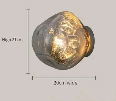 Nordic Lava Glass Wall Lamp
