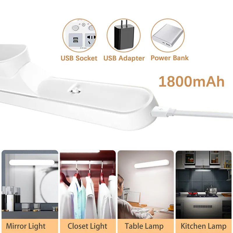 Decorbites™ 30 cm LED-Nachtleuchte mit Magnet, USB, dimmbar, Tischlampe