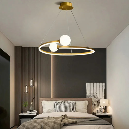 Decorbites™ Gold Nordic Ring LED Deckenleuchter für Esszimmer & Kücheninsel