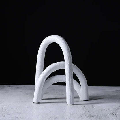 DecorBites™ Abstract Resin Geometry Arch Decor Figurine Craft for Home Decor
