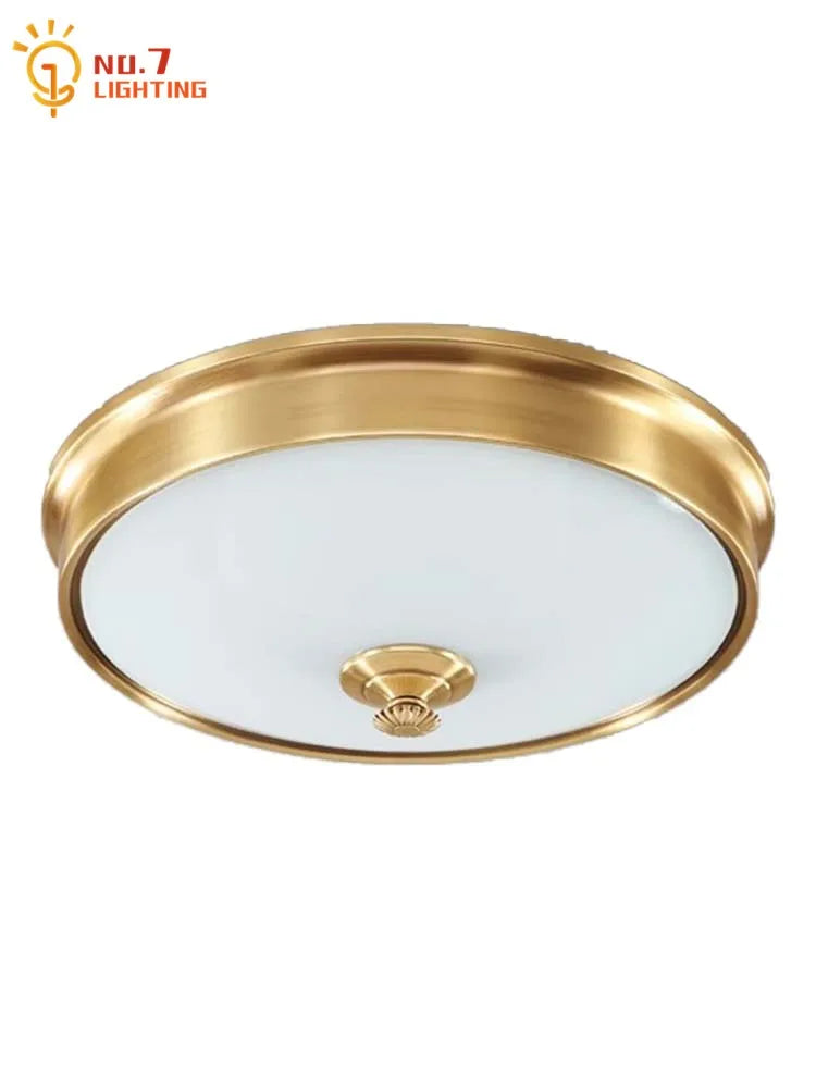 Decorbites™ Gold-Luster Kupferdeckenleuchte LED E14 Minimalistisches modernes Lichtarmatur