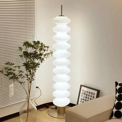 Decorbites™ Sahne-Zucker-Kürbis-Stehlampe für elegante Atmosphäre im Wohnzimmer und Schlafzimmer