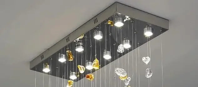 Decorbites™ Kristall-Esszimmer-Lüster: Elegante Stein-Dekorationsbeleuchtung für das Wohnzimmer