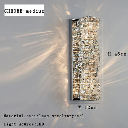 DecorBites™ Crystal Wall Sconce Lamps: Luxury Indoor Wall Lights for Modern Room Decor & Bedside Lighting.