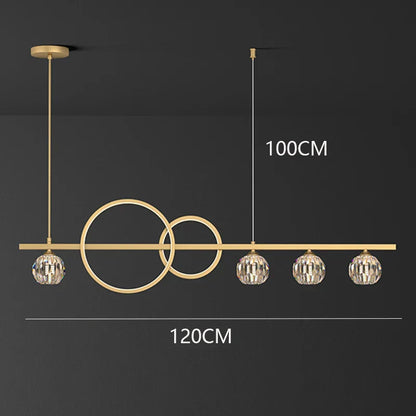Decorbites™ Kristall-Leuchter: Moderne Luxus-Pendelleuchte für Wohnzimmer, Esszimmer, Decken-Dekoration