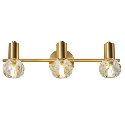 DecorBites™ Gold Crystal Wall Lamp Study Bedroom LED Light Fixture Modern Luxe Decoration