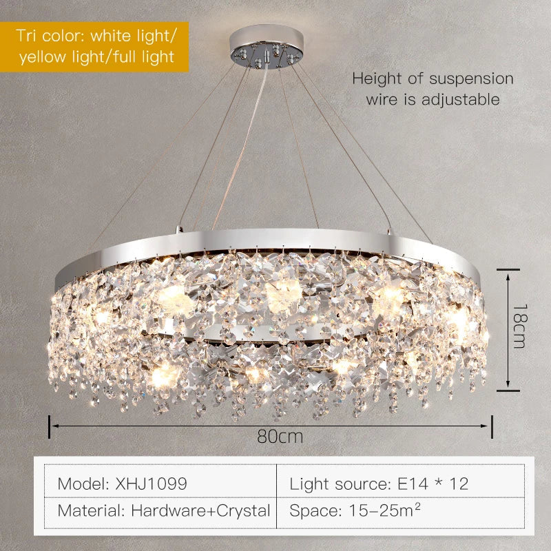 Decorbites™ Kristall-Leuchter: Moderne nordische LED-Wohnzimmerlampe