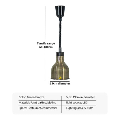 Decorbites™ Elektrische Heizlampe Teleskop-Aufhängung zur Lebensmittelkonservierung für Restaurants