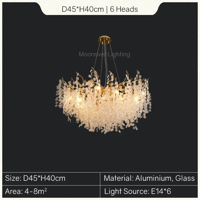 Decorbites™ Goldener Baumzweig-Kronleuchter: Elegante europäische Stil Pendelleuchte für die Einrichtung zu Hause