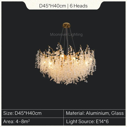 Decorbites™ Goldener Baumzweig-Kronleuchter: Elegante europäische Stil Pendelleuchte für die Einrichtung zu Hause