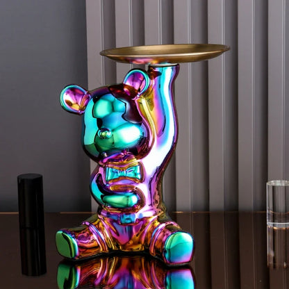 DecorBites™ Luxe Bear Doll Figurine Set for TV Cabinet & Wine Cabinet Decor