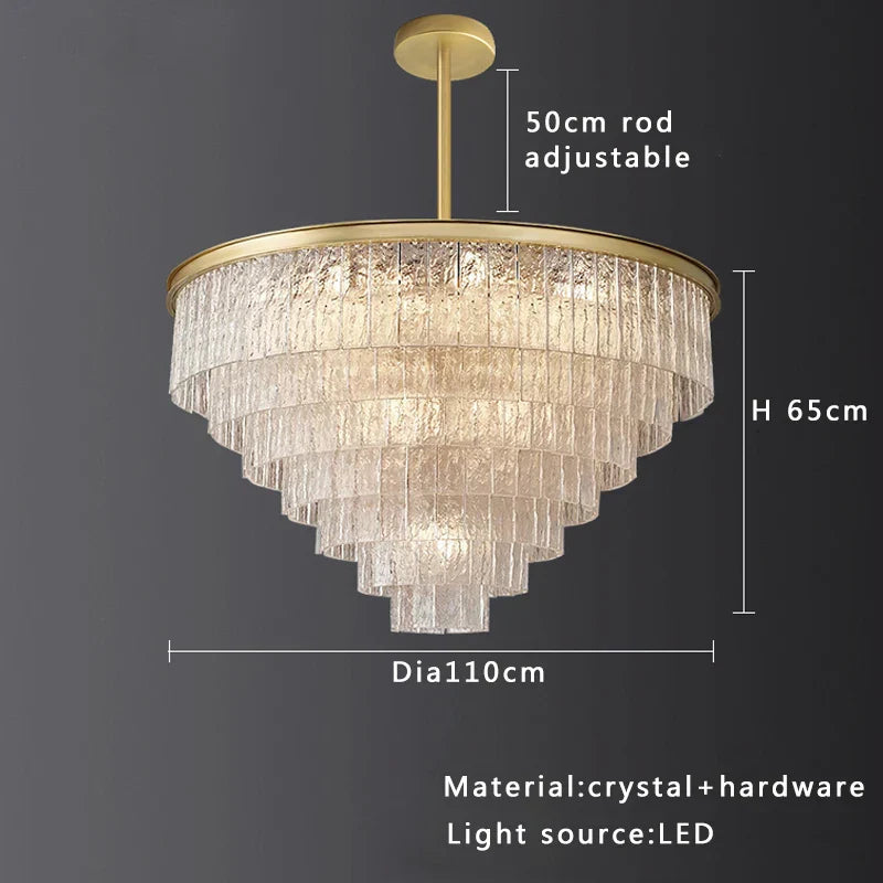 Decorbites™ Kristallglas-Deckenleuchter | Vintage-Luxus-Dekoration für Esszimmer und Wohnzimmer