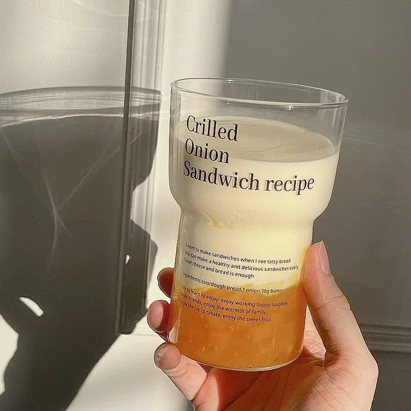 Glass Tumbler Beverage Mug