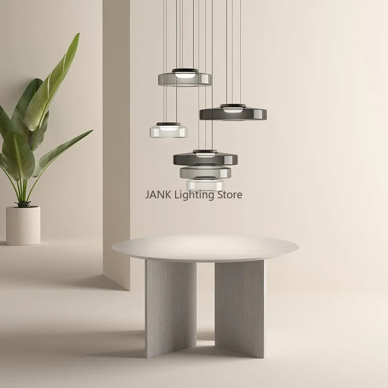 DecorBites™ Glass Chandelier LED Pendant Lights Modern Home Decor
