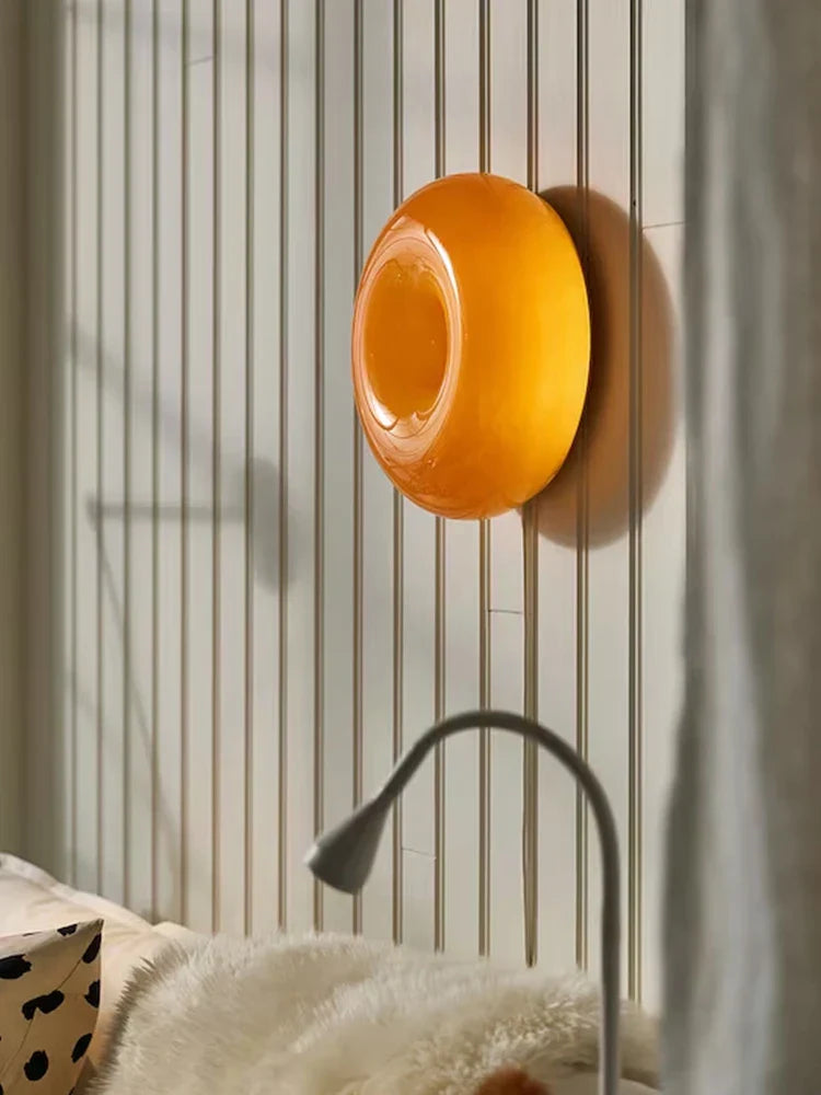 Decorbites™ Donut-Wandlampe: Bauhaus-Retro-Fernseherleuchte für Schlafzimmer zur Schaffung von Atmosphäre & Ambiente