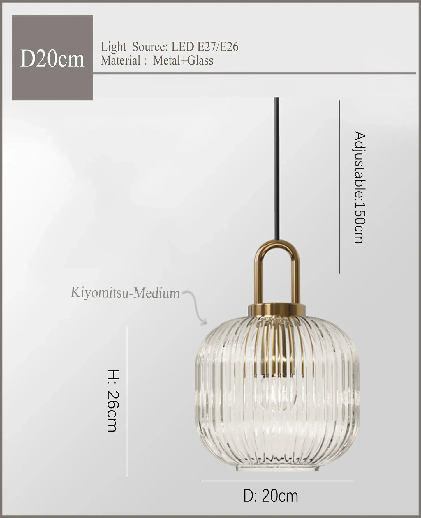 Decorbites™ Japanisches Glasanhängerleuchte: Moderne nordische LED-Hängeleuchte für Schlafzimmer und Heimdekoration