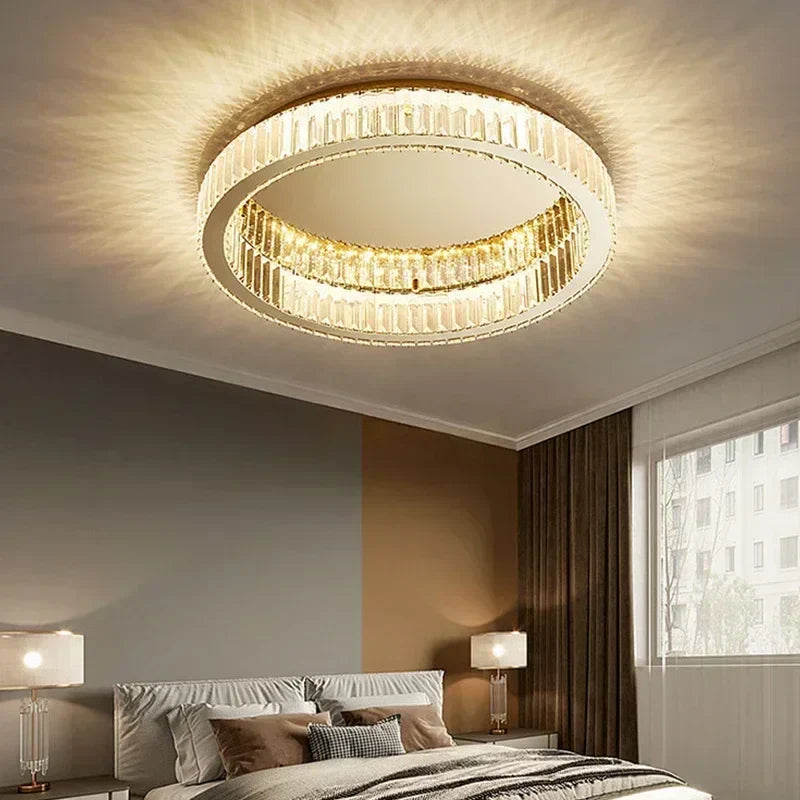 Decorbites™ Kristall-LED-Deckenleuchter – Modernes Wohnraumbeleuchtung für Wohnzimmer, Schlafzimmer