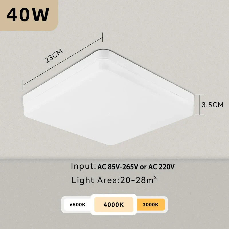 DecorBites™ LED Ceiling Light Bathroom Chandelier Panel Fixture for Home Decor Lighting