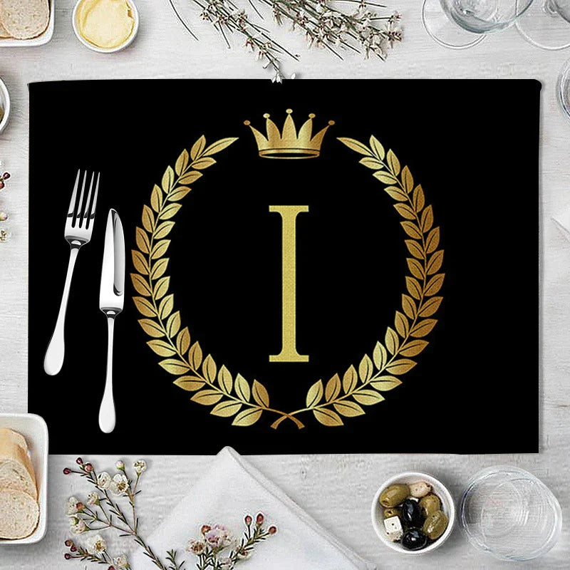 Decorbites™ Küchentischsets aus 4 Matten, 42*32 cm, Baumwoll-Leinen-Untersetzer für Esszimmer und Heimdekoration