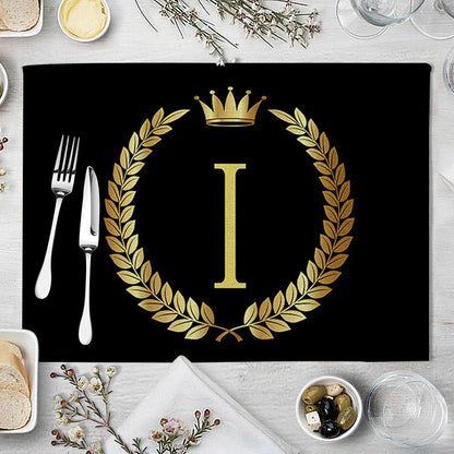 Decorbites™ Küchentischsets aus 4 Matten, 42*32 cm, Baumwoll-Leinen-Untersetzer für Esszimmer und Heimdekoration