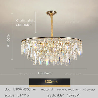 Decorbites™ Kristall-LED-Kronleuchter für Wohnzimmer, Esszimmer und Schlafzimmer – Hochwertige Luxusbeleuchtung