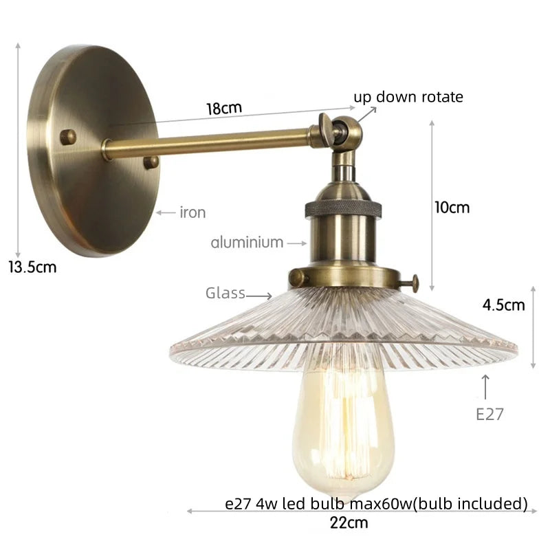 Iron Industrial Wall Light