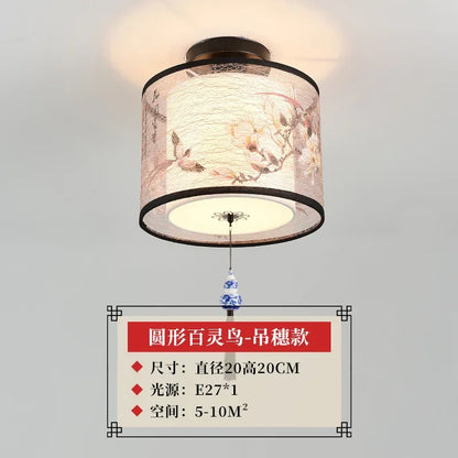 Decorbites™ Lotus Chinesische Kronleuchter Deckenlampe Einfaches Korridor-Gemälde LED-Beleuchtung
