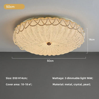 DecorBites™ Crystal Dimmable LED Ceiling Light for Modern Bedroom Decor