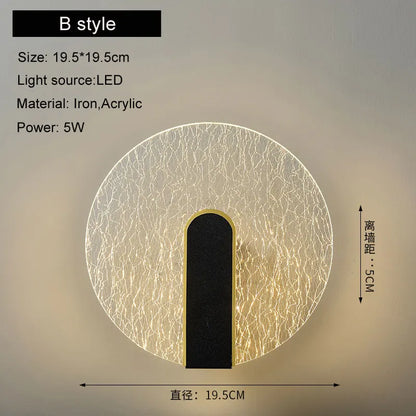Decorbites™ LED Wandlampe 5W Moderne Nordische Wandleuchte für Schlafzimmer und Wohnzimmer