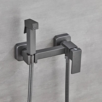 DecorBites™ Bathroom Bidet Faucet Set with Hot Cold Spray Gun Nozzle & Copper Hardware