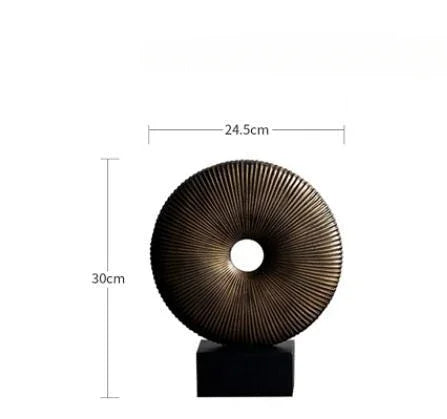 Decorbites™ Golden Runder Offener Filigranring - Wohnraumschmuck Skulptur Hohlfiguren