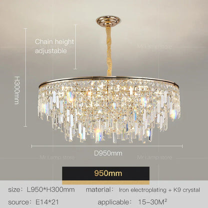 Decorbites™ Kristall-LED-Kronleuchter für Wohnzimmer, Esszimmer und Schlafzimmer – Hochwertige Luxusbeleuchtung