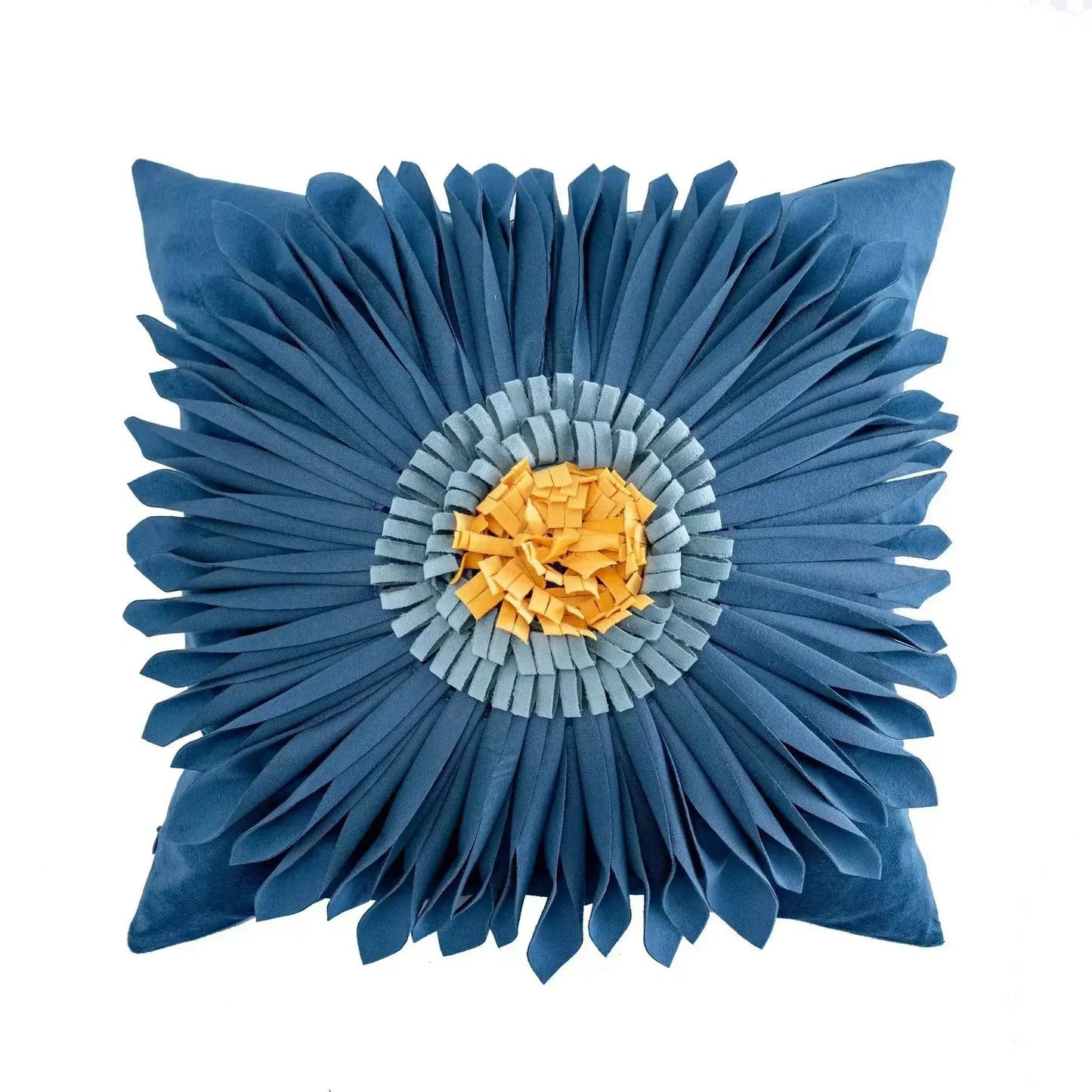 DecorBites™ Geometric Waves Tufted Pillow Covers with Embroidered Tassels