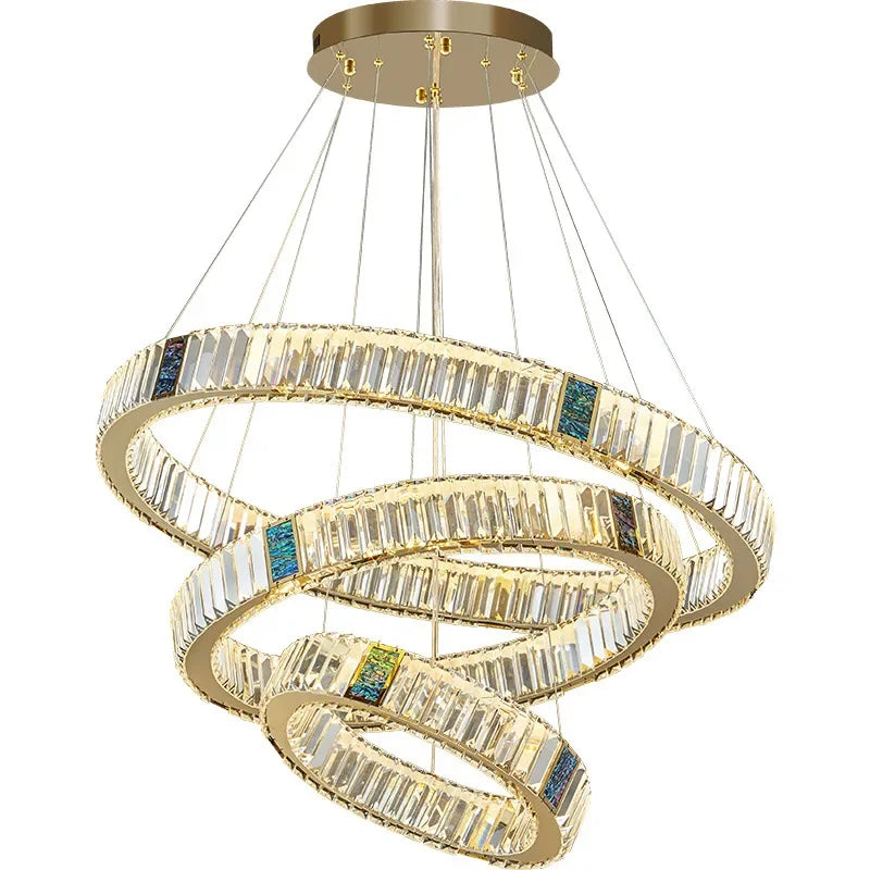 DecorBites™ Crystal Pendant Chandelier LED Lighting for Kitchen Dining Room Villa