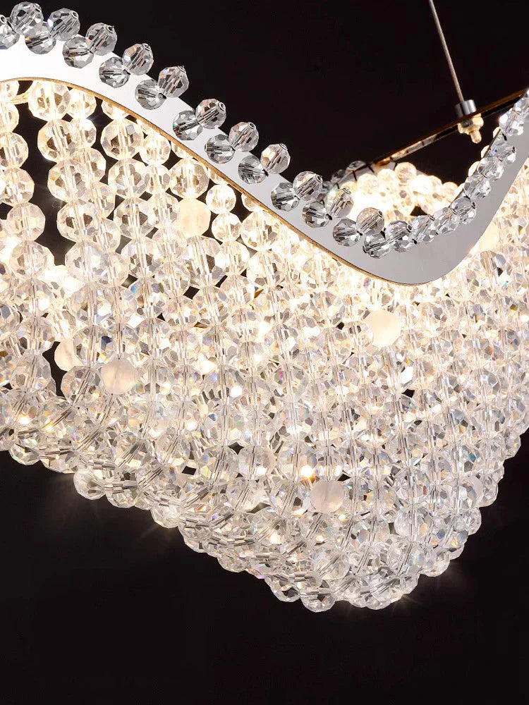 Decorbites™ Kristallperlen-Kronleuchter LED-Lichter für modernes luxuriöses Wohnraumausstattung & Schlafzimmer