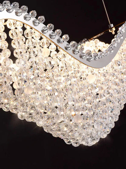 Decorbites™ Kristallperlen-Kronleuchter LED-Lichter für modernes luxuriöses Wohnraumausstattung & Schlafzimmer