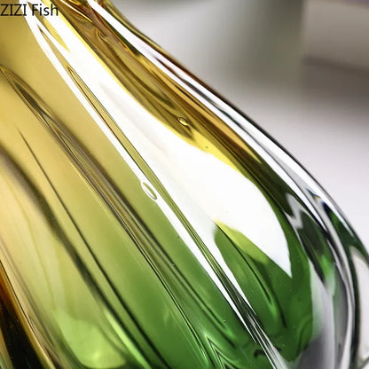 Decorbites™ Grünes Glasvasen-Hydroponik-Tischdekoration für künstliche Blumen