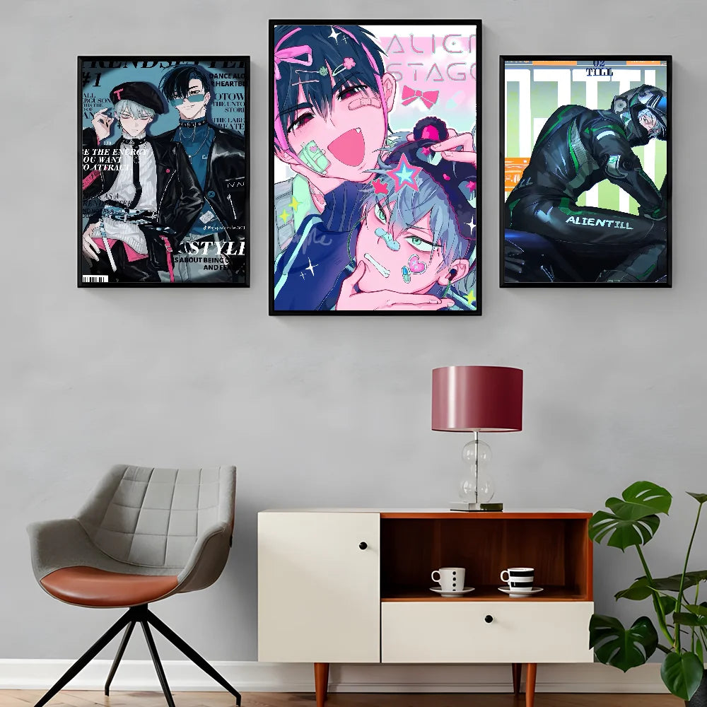 Alien Stage Anime Ivan Till Anime Poster Waterproof Wall Art High Quality Print Posters For Living Bedroom Retro Room Decor Gift