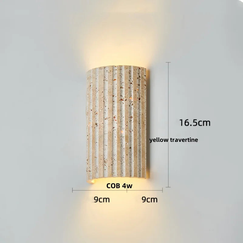 Decorbites™ LED-Wandleuchte für Schlafzimmer, Balkon, Flur – wasserdicht, quadratisch, Terrazzo-Nachttischlampe