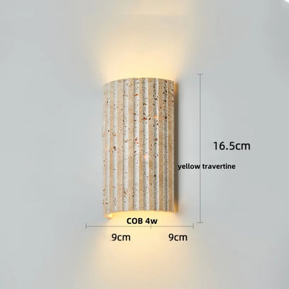 Decorbites™ LED-Wandleuchte für Schlafzimmer, Balkon, Flur – wasserdicht, quadratisch, Terrazzo-Nachttischlampe