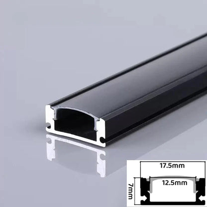 Decorbites™ LED Aluminium-Profil Einbauprofil U/YW-Form Versteckter Kanal Milchglasabdeckung Leuchtenschiene