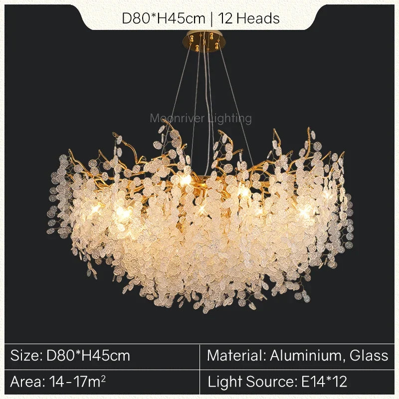 Decorbites™ Goldener Baumzweig-Kronleuchter: Elegante europäische Stil Pendelleuchte für die Einrichtung zu Hause