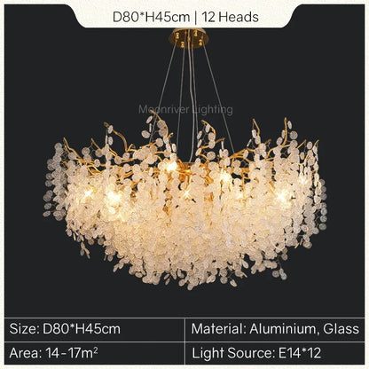 Decorbites™ Goldener Baumzweig-Kronleuchter: Elegante europäische Stil Pendelleuchte für die Einrichtung zu Hause